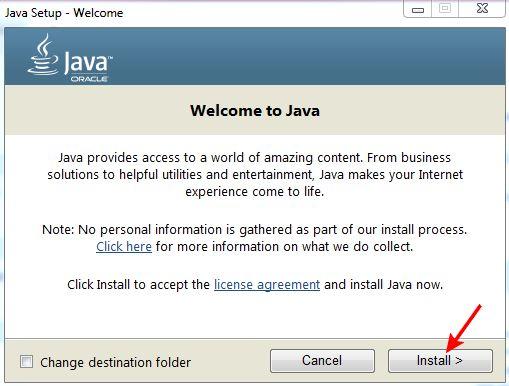Установка Java на компьютер